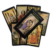 Golden Dore Botticelli Cărți de tarot Divinație Deck Versiuni în engleză Ediție Oracle Board Joaca INK Joc de masă pentru petrecere