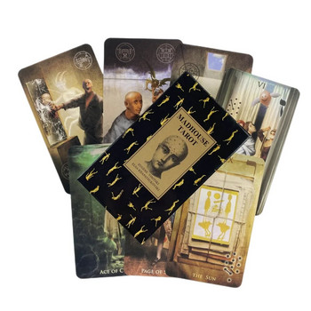 Golden Dore Botticelli Cards Tarot Divination Deck English Versions Edition Oracle Board Παίζοντας επιτραπέζιο παιχνίδι μελάνι για πάρτι