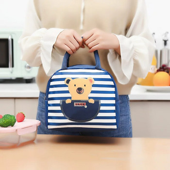 Φορητό μονωμένο θερμικό πικνίκ Φαγητό μεσημεριανό τσάντα κουτί Cartoon Tote Food Fresh Cooler Bag Pouch for Women Girl Παιδιά Παιδιά Δώρο