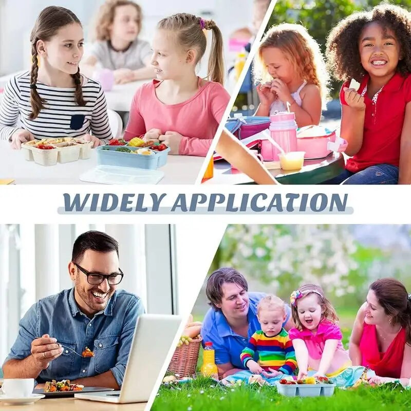 4/3 restid Bento Box kaasaskantav toiduhoidla Lõunakarp Lekkekindel toidukonteiner mikrolaineahi sööginõud õpilastele lõunakott lastele