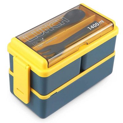 Bento lõunakarbi virnastatav 49 OZ Bento kast täiskasvanutele Ki lõunasöögikonteinerite lekkekindel täiskasvanutele mõeldud Bento kast eemaldatavate lahtritega