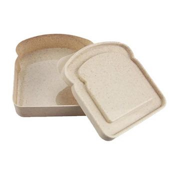 Кутия за съхранение на сандвич Кутия за обяд от бамбукови влакна Калъф за съхранение на храна Кутия за многократна употреба за микровълнова фурна Контейнер за съхранение на храна Кутии за сандвичи