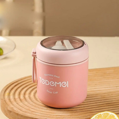 Kaasaskantav hommikusöögitass Multifunktsionaalne kaerahelbetass Teraviljapähklijogurtikruus Suupistetass Mikrolaineahi kaanega Lusikasupitops