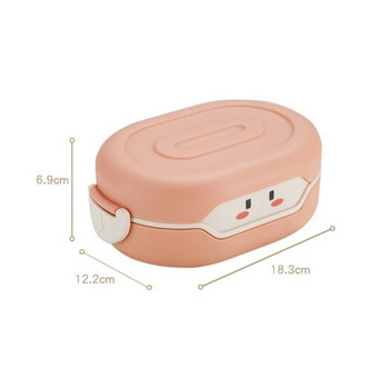 780ml Cute Bento Lunch Box Kawaii για Παιδιά Σχολείου Ιαπωνικού στυλ Παιδικό Ψωμί Παιδικό Σάντουιτς Κουτί τροφίμων Πλαστικό