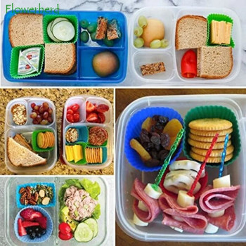 40 τμχ. Διαχωριστικά κουτιού φαγητού από σιλικόνη, εξαρτήματα μεσημεριανού γεύματος σε πακέτο Bento