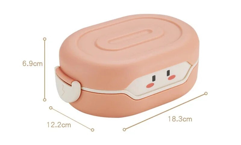 780 ml slatka Bento kutija za ručak Kawaii za djecu školsku djecu Japanski stil Dječji vrtić Plastična kutija za kruh Sendvič za hranu