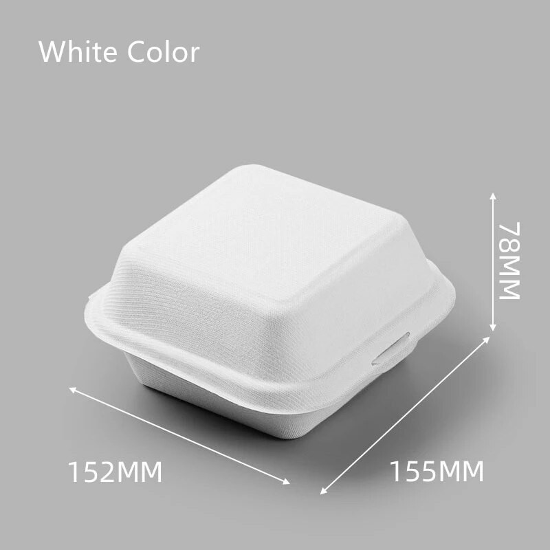 5 tk koogi magustoidukarp Mikrolaineahjus biolagunev ühekordne lõunakarp toidukonteiner Köögiviljasalat kaasavõetav pakkekarp ланч бокс