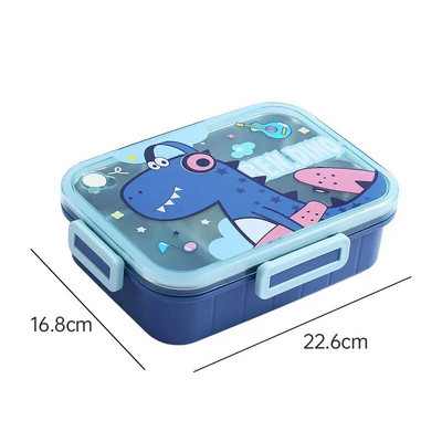 800ml Cartoon Stainless Steel 304 Lunch Box with Spoon Kids-Proof Bento Box Μαθητικό Σχολείο Γραφείο Δοχείο τροφίμων