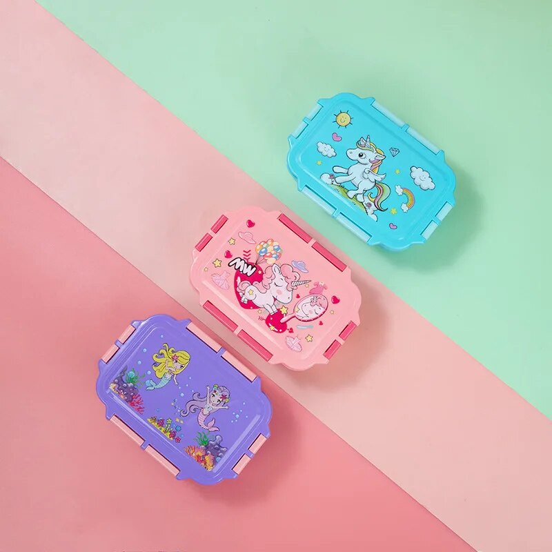 Unicorn Kawaii Bento Kutija za ručak Boca za vodu za djecu Djevojčice Dječaci Škola Dječji vrtić Mini snack sendvič Posuda za hranu
