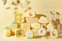 Karikatūra Bento pusdienu kaste bērniem, necaurlaidīgs pusdienu augļu trauks meitenēm, zēniem, maziem bērniem ar 2-3 nodalījumiem, droša mikroviļņu krāsnī