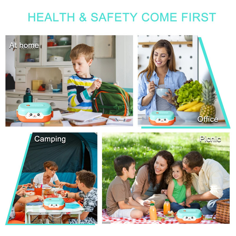 Nova slatka Bento kutija za ručak Kawaii za djecu školsku djecu Japanski stil Dječji vrtić Kutija za sendvič s kruhom Prijenosna