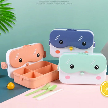 Κουτί μεσημεριανού φαγητού School Kids Bento Ορθογώνιο στεγανό πλαστικό anime Φορητό δοχείο φαγητού φούρνου μικροκυμάτων Σχολικό κουτί μεσημεριανού γεύματος για παιδιά