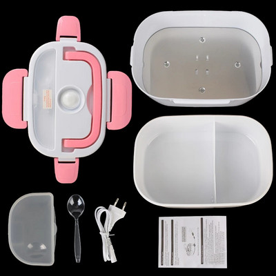 Sööginõud Kiirsoojendus Toidukonteiner Reisimine Autosoojendus Bento Box Toidusoojendaja Elektriline Soojendusega Lõunakast 12V 220V EU Pistik