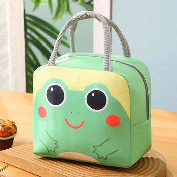 Нова сладка чанта за обяд Карикатура Bento Box чанта Малка термоизолирана торбичка за деца Училищни закуски Кутия за обяд Контейнер Дамска чанта