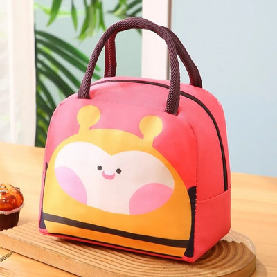 Uus armas lõunakott multifilmi Bento karbikott, väike soojusisolatsiooniga kott lastele koolisuupistete jaoks.