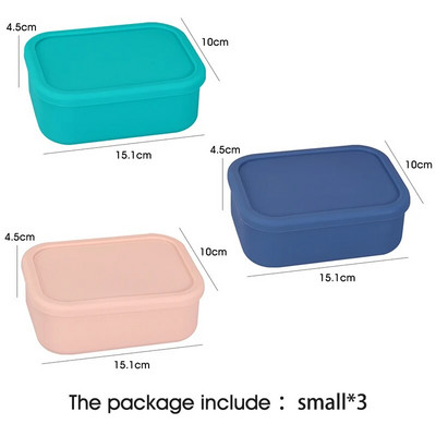 Σιλικόνη Bento Boxes Δοχείο γεύματος, YONGHAO Αδιάβροχο Δοχείο γεύματος, Χωρίς BPA, Πλυντήριο πιάτων