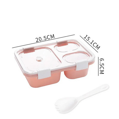 Armas söögikarp lastele Sektsioonid Mikrolaineahi Bento Lõunakast Lastele Lastekool Õues Kämping Pikniku Toidukonteiner Kaasaskantav