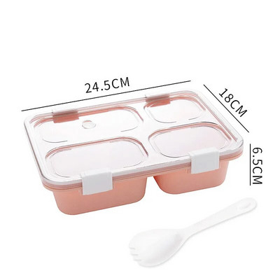 Armas söögikarp lastele Sektsioonid Mikrolaineahi Bento Lõunakast Lastele Lastekool Õues Kämping Pikniku Toidukonteiner Kaasaskantav