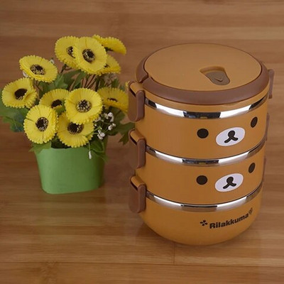 Κουτί γεύματος Kawaii για παιδιά σχολικής ηλικίας Πολύχρωμο Anime Bento Box Θερμικό κουτί μεσημεριανού γεύματος Μεταλλικό δοχείο φαγητού Αξεσουάρ αποθήκευσης Μπολ