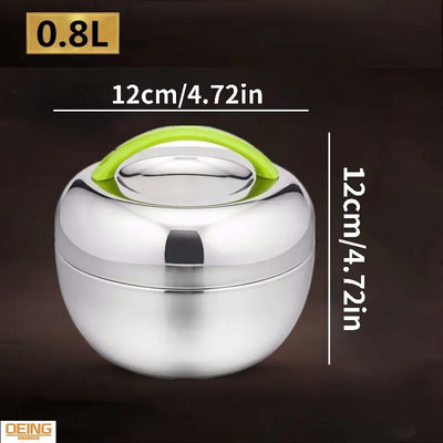 Κουτί μεσημεριανού γεύματος για παιδιά από ανοξείδωτο ατσάλι Χειρολαβή δοχείου φαγητού που συγκρατεί θερμότητα θερμομονωτικό μπολ Φορητό κουτί πικνίκ Bento