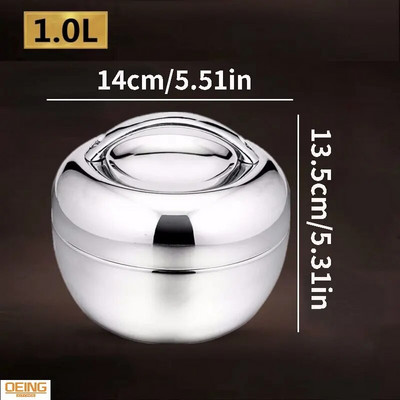 Κουτί μεσημεριανού γεύματος για παιδιά από ανοξείδωτο ατσάλι Χειρολαβή δοχείου φαγητού που συγκρατεί θερμότητα θερμομονωτικό μπολ Φορητό κουτί πικνίκ Bento