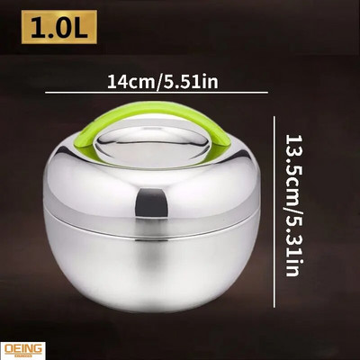 Κουτί μεσημεριανού γεύματος για παιδιά από ανοξείδωτο ατσάλι Χειρολαβή δοχείου φαγητού που συγκρατεί θερμότητα θερμομονωτικό μπολ Φορητό κουτί πικνίκ Bento