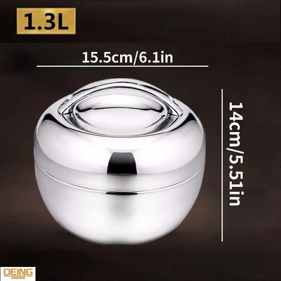 Κουτί μεσημεριανού γεύματος για παιδιά από ανοξείδωτο ατσάλι Χειρολαβή δοχείου φαγητού που συγκρατεί θερμότητα θερμομονωτικό μπολ Φορητό κουτί πικνίκ Bento