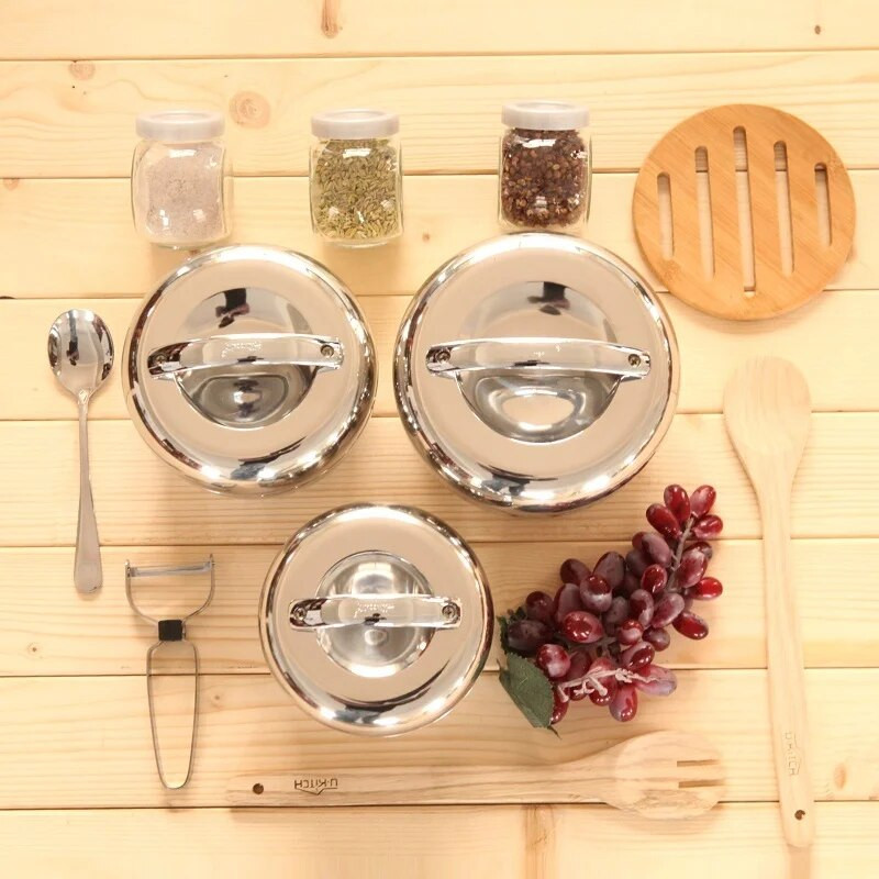 Κουτί μεσημεριανού γεύματος για παιδιά από ανοξείδωτο ατσάλι Χειρολαβή δοχείου φαγητού που συγκρατεί θερμότητα θερμομονωτικό μπολ Φορητό κουτί πικνίκ Bento