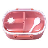 Kutija za ručak za djecu s tri rešetke Kutija za ručak u mikrovalnoj pećnici Crtani mali svježi studentski uredski ručak Bento Kontejner za pohranu hrane