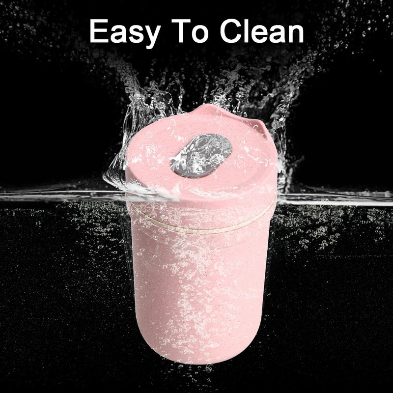 Nisuõlgedest supikarp, suletud 330 ml hommikusöögi tassi einevalmistus Bento Box keskkonnasõbralik kaasaskantav laste lõunakarp Lekkekindel