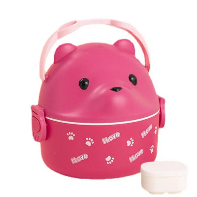 Virnastatav Bento lõunakast, suure mahutavusega prillide karu, Bento kast, kahekihilised kaasaskantavad mahutid toidu vaakumtermos lõunasöögikarp