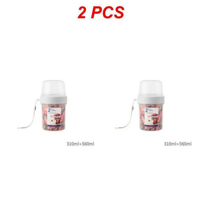 1/2GAB Brokastu auzu pārslu graudaugu riekstu jogurta salātu kauss blīvējuma konteinera komplekts ar dakšiņu mērces krūzes vāku Bento Tuppers pārtikas konusveida bļoda