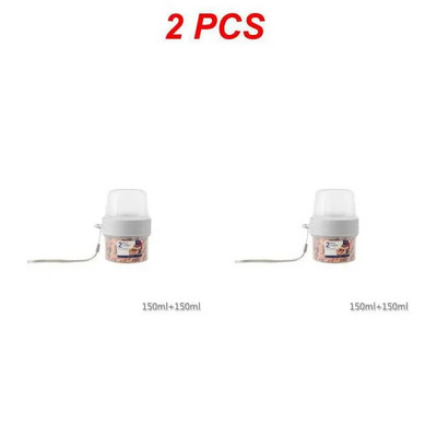 1/2GAB Brokastu auzu pārslu graudaugu riekstu jogurta salātu kauss blīvējuma konteinera komplekts ar dakšiņu mērces krūzes vāku Bento Tuppers pārtikas konusveida bļoda