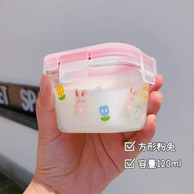 Maza, svaiga mini, svaigi uzglabājama bļoda zemeņu svaigi uzglabājama bļoda 120 ml meiteņu uzkodu kastīte Papildu pārtikas kārba Bento pusdienu kaste