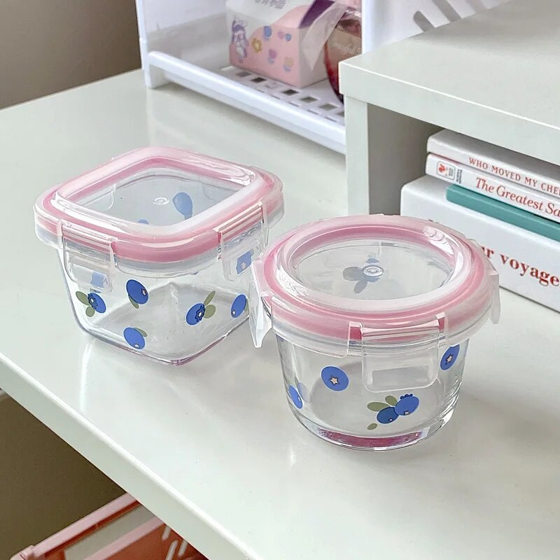 Maza, svaiga mini, svaigi uzglabājama bļoda zemeņu svaigi uzglabājama bļoda 120 ml meiteņu uzkodu kastīte Papildu pārtikas kārba Bento pusdienu kaste