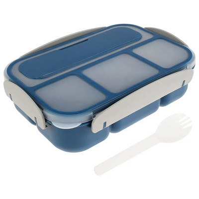 1300 ml Bento pusdienu kaste ar 4 nodalījumiem bez BPA Bento Box Necaurlaidīgs pārnēsājams pārtikas trauks bērniem Mikroviļņu krāsnī saldētavā droši