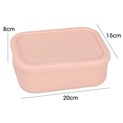 Silikoonist Bento lõunakarbi lekkekindlad keskkonnasõbralikud toidu Bento säilituskarbid, BPA-vabad, mikrolaineahjus, sügavkülmas ja nõudepesumasinas pestavad