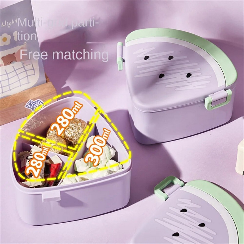 Kutija za ručak s lubenicom Kutija za sushi Slatki tost Bento kutija Japanska osnovna škola Dvoslojna bento kutija Grijana kutija za ručak u mikrovalnoj pećnici