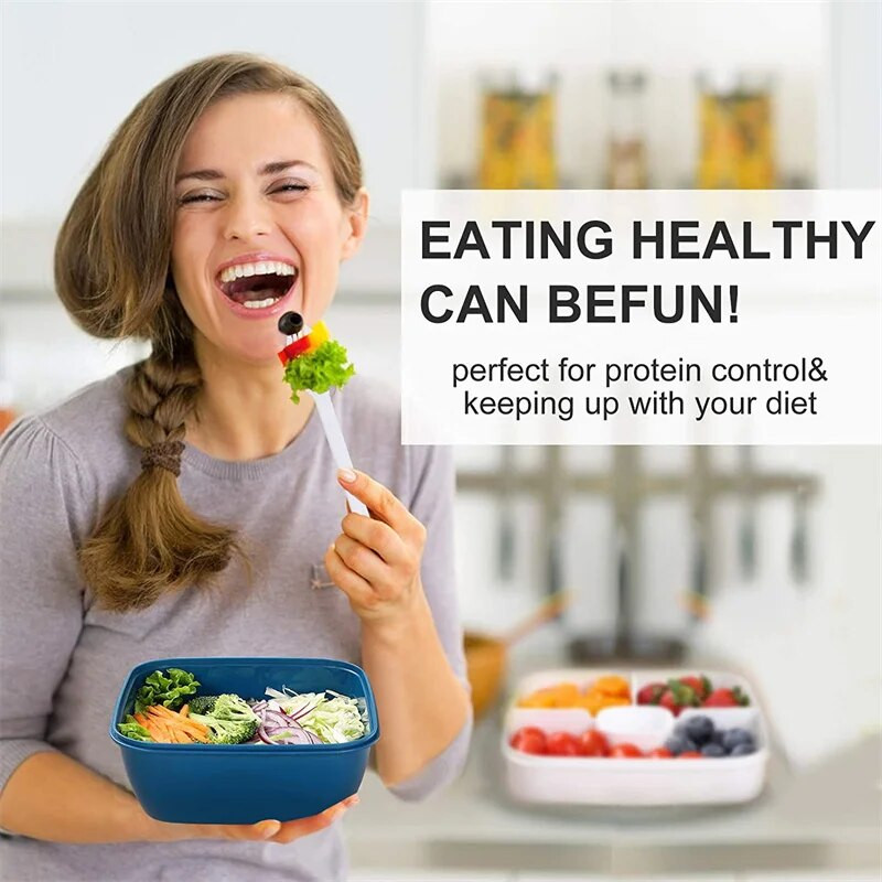 Pārnēsājams salātu pusdienu trauks salātu bļoda 2 nodalījumi ar lielām bento kastēm salātu bļodas pusdienu kastes pusdienu trauks pārtikai