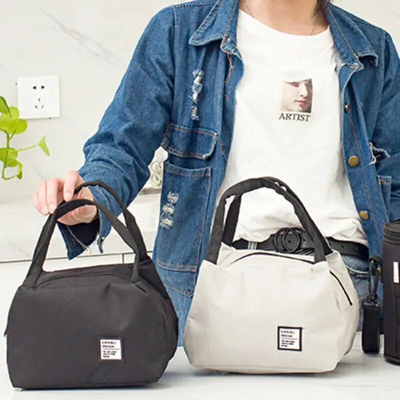 Legújabb Ebédtáska Hordozható, hőszigetelt, termikus ebédlődoboz Piknik kelléktáskák Női Lányok Gyerekek Gyermek Tároló Hordozható hűtőtáska