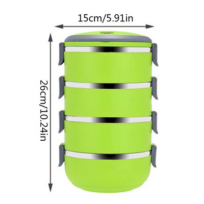 Κουτί γεύματος από ανοξείδωτο ατσάλι, φορητό κουτί γεύματος, σφραγισμένο κουτί γεύματος με λαβή μεταφοράς.