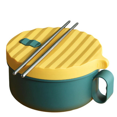 Roostevabast terasest kiirnuudlikauss Kahekihiline põletusvastane lõunakarp puuvilja rameni supikausid kööginõud toidukonteiner