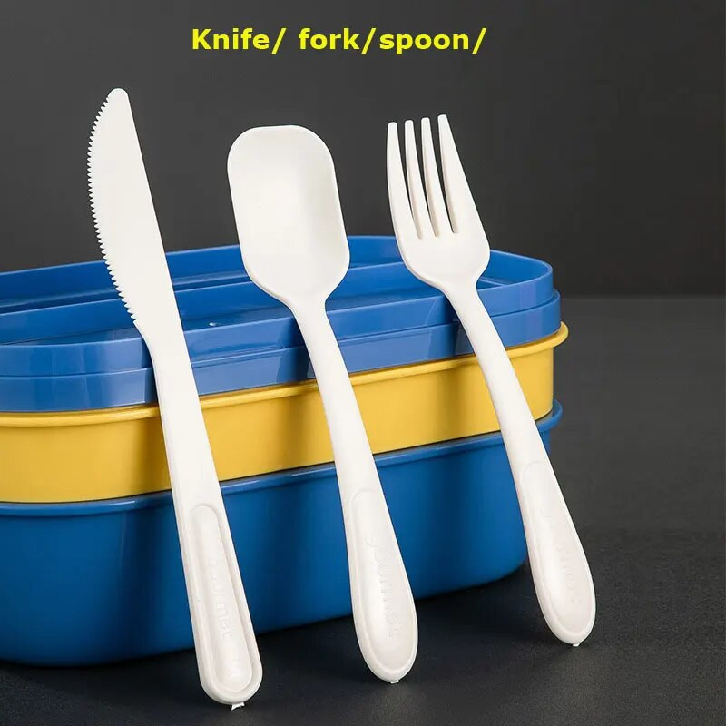 1900 ml trijų sluoksnių grindų Bento priešpiečių dėžutė vaikams maisto talpykla uždaryta vaisių salotų dėžutė, mikrobangų krosnelė