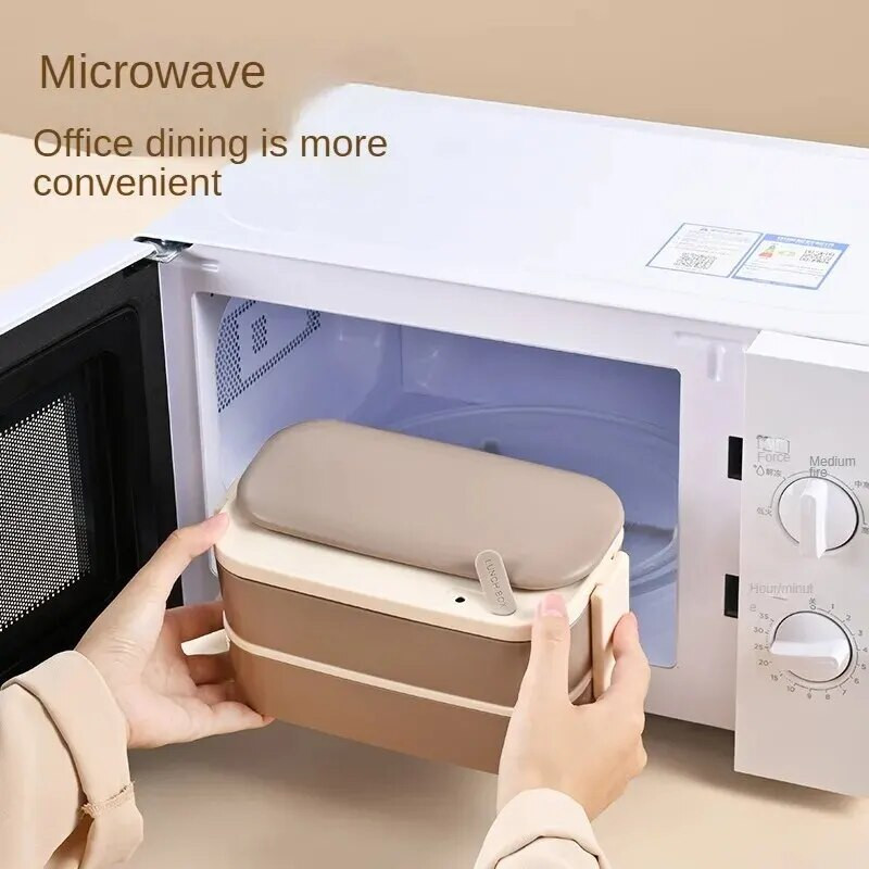 1PC višeslojna kutija za ručak s poklopcem za pakiranje u mikrovalnoj pećnici Kutija za ručak za službenike u uredu Prijenosno posuđe Kuhinja velikog kapaciteta