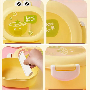 Παιδικά Cartoon Bento Box Cute Little Frog Lunch Box Υπαίθριο για πικ-νικ Δοχείο τροφίμων Φρούτα σνακ Κουτί αποθήκευσης για παιδιά Μαθητής