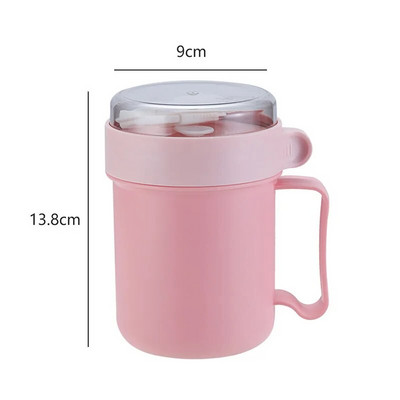 Kutija za ručak od 500 ml Prijenosna termoizolirana posuda za hranu Šalica za doručak Nepropusna termos boca za juhu Čaše sa žlicom