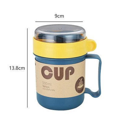 Kutija za ručak od 500 ml Prijenosna termoizolirana posuda za hranu Šalica za doručak Nepropusna termos boca za juhu Čaše sa žlicom