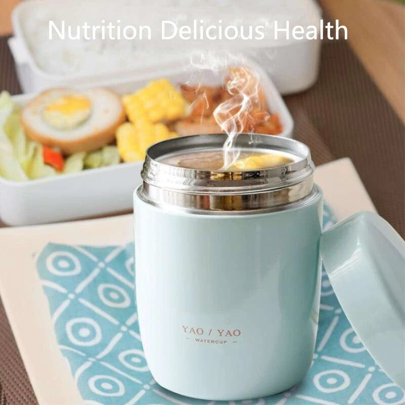 250 ml lõunakarbi toidukonteiner roostevabast terasest Bento Box Creative Mini kaasaskantav lekkekindel termosega toidusupipudel lastele