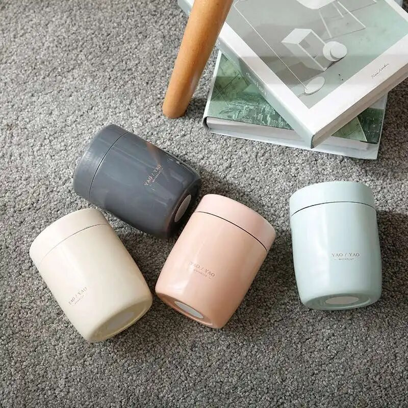 250 ml lõunakarbi toidukonteiner roostevabast terasest Bento Box Creative Mini kaasaskantav lekkekindel termosega toidusupipudel lastele