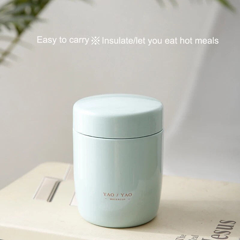 250 ml lõunakarbi toidukonteiner roostevabast terasest Bento Box Creative Mini kaasaskantav lekkekindel termosega toidusupipudel lastele